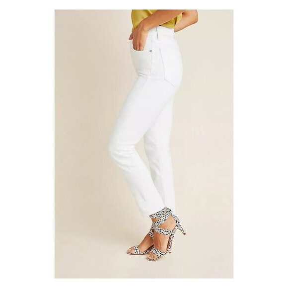 AGOLDE Nico High Rise Skinny White Jeans in Radiate - Picture 3 of 8